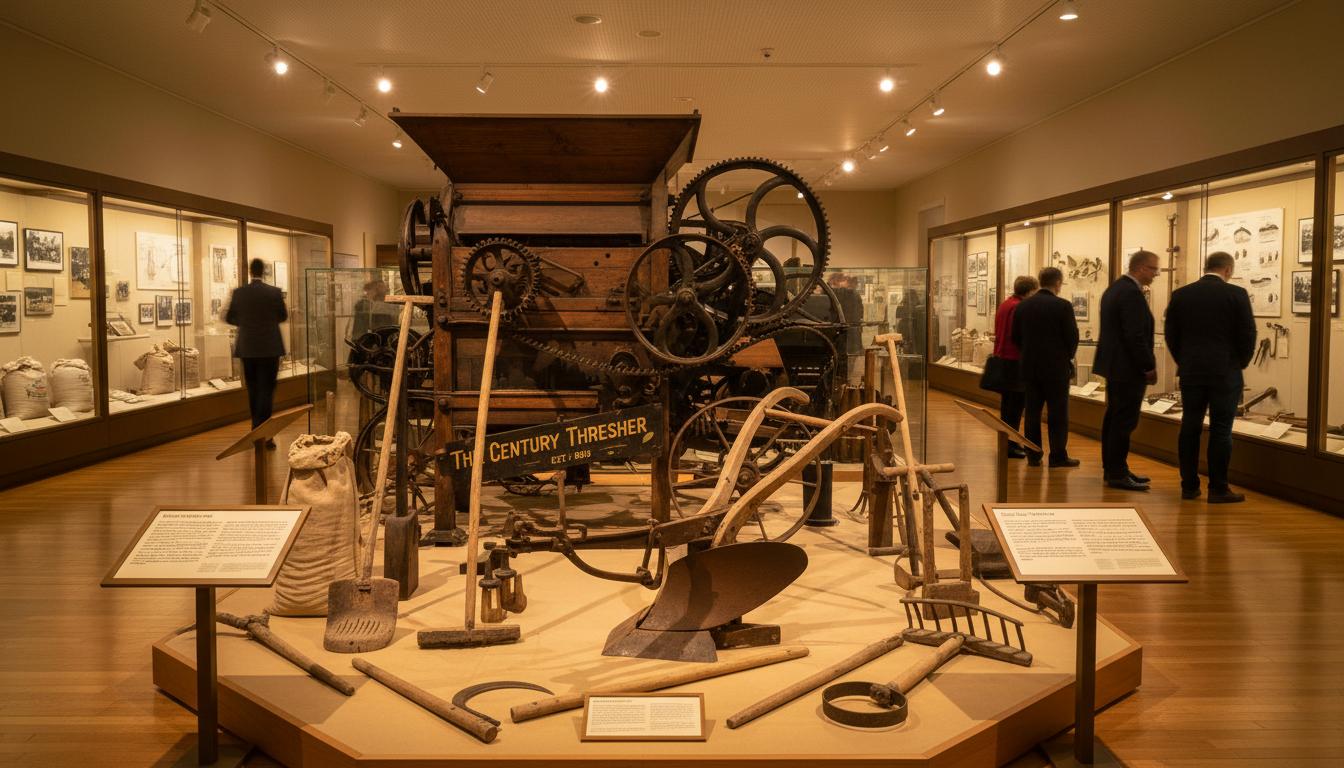 Agricultural exhibits and historical farm equipment