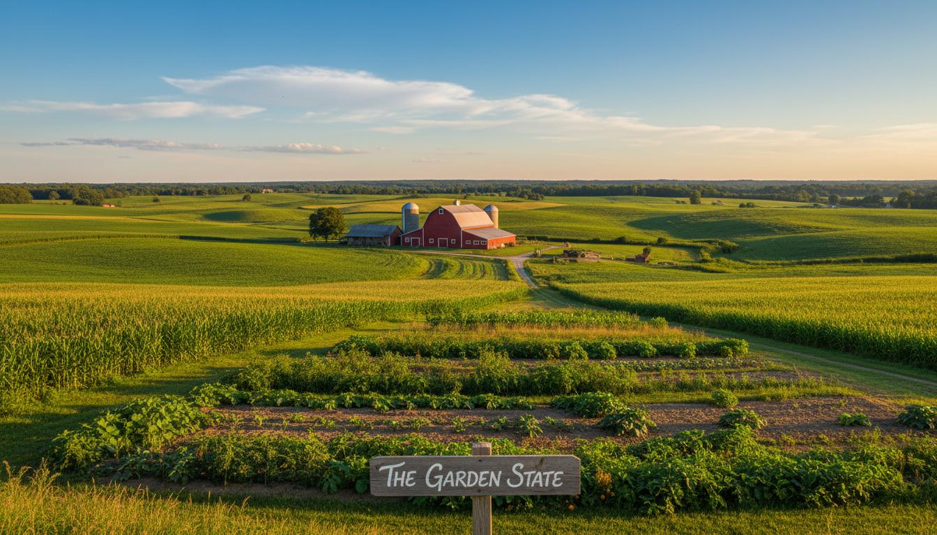 Beautiful New Jersey farmland showcasing why it's called the Garden State